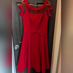 Tatyana XL Red Swing Dress